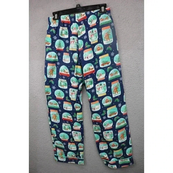 Nick and Nora Women's Christmas Flannel Pajama Pants-XS-Pockets-Drawstring - Picture 8 of 9